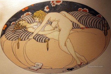 禁断とセクシー Painting - レズビアン セックス ゲルダ ウェゲナー エロティック アダルト